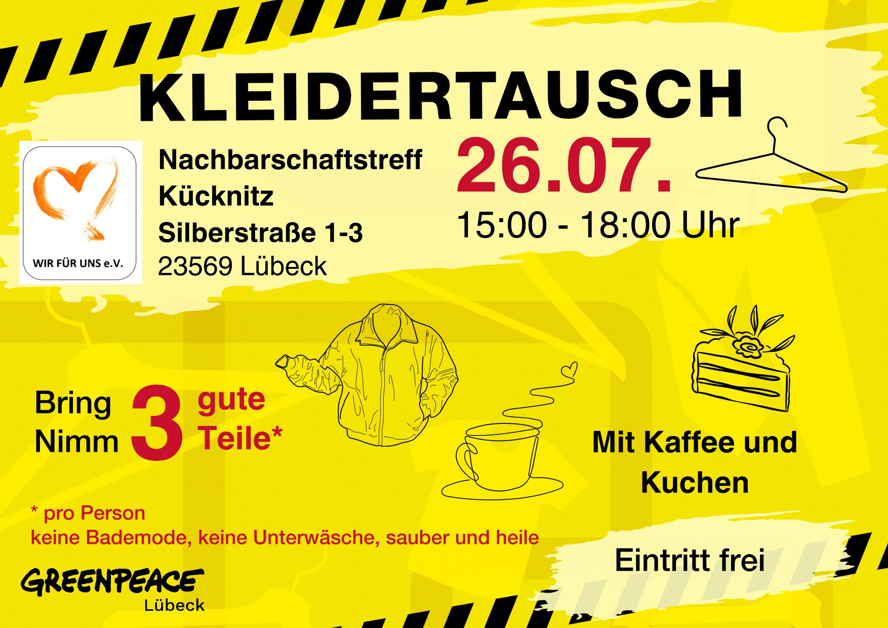 Flyer Greenpeace Kleidertausch 1 1