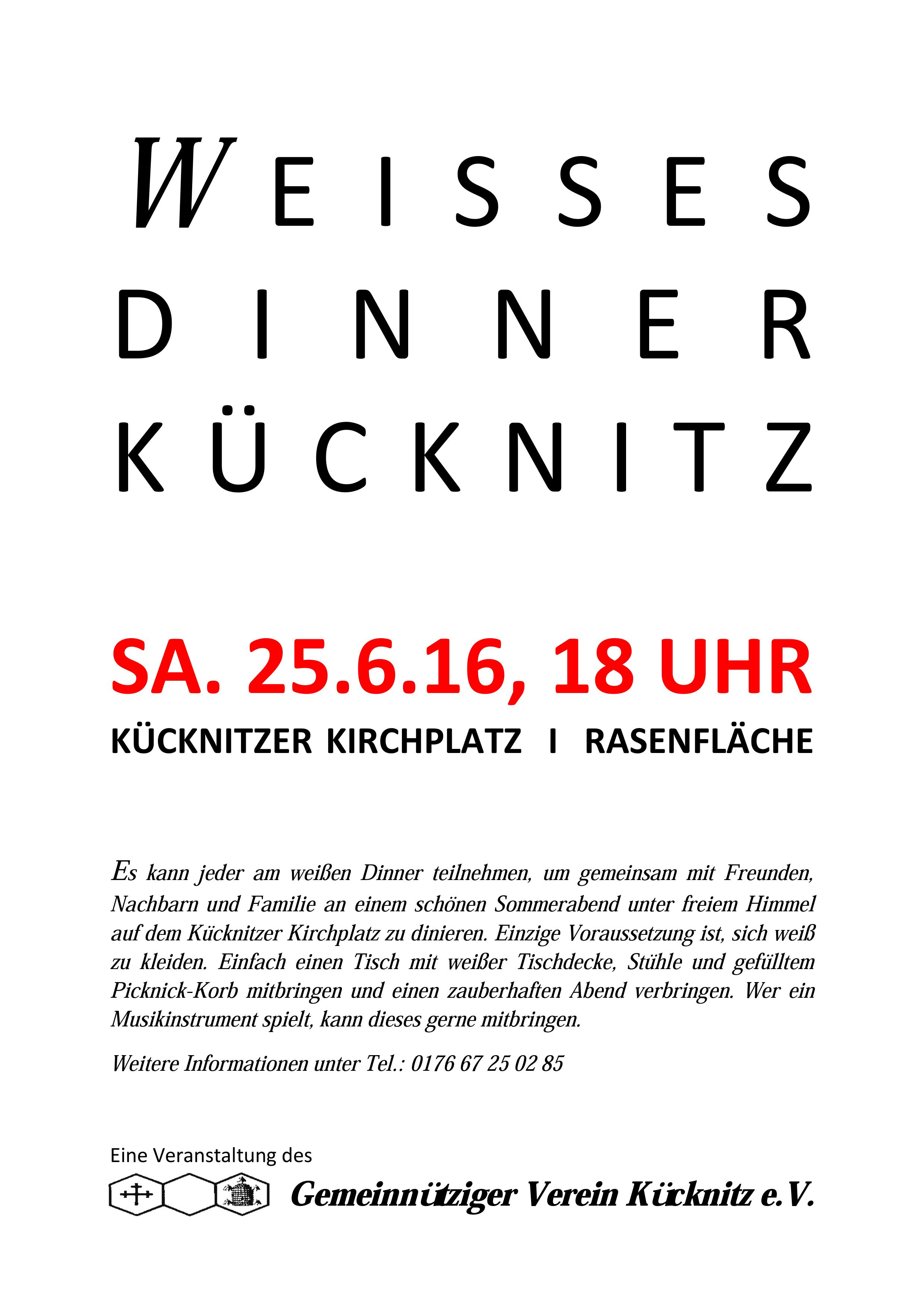 Weisses Dinner 25062016