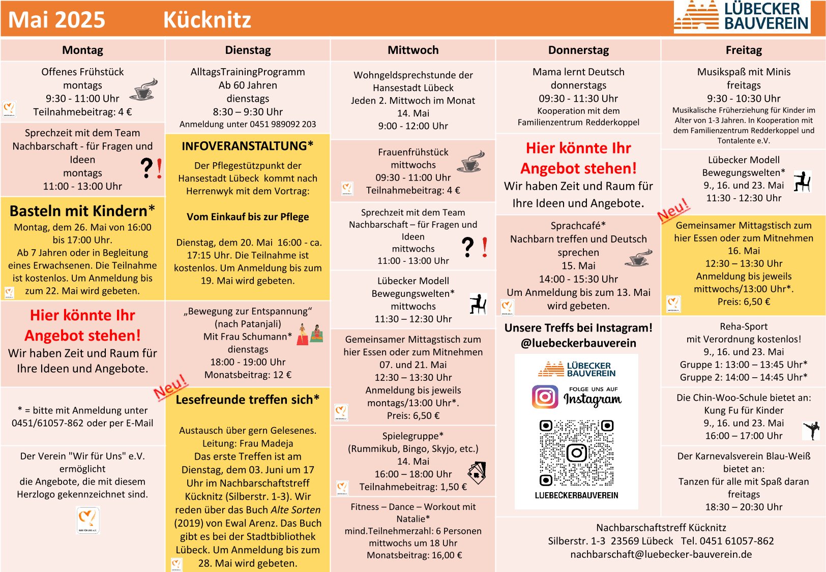 Monatsplan Mai 2025 Kücknitz 1
