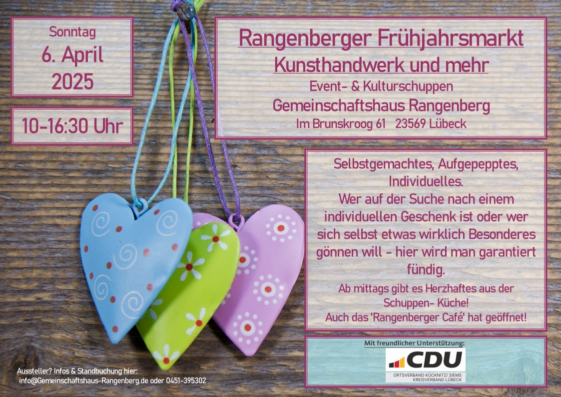 Plakat Rangenberger Fruehjahrsmarkt